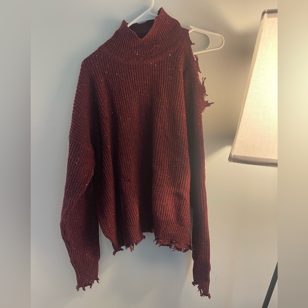 Off shoulder sweater